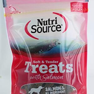 (3 Pack) Nutri Source Soft/Tender Dog Treat Flavor: Salmon 6-Ounces