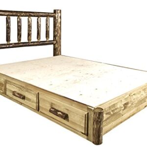 Montana Woodworks Glacier Country Collection Platform Bed with Storage, California King