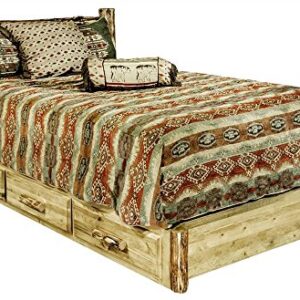 Montana Woodworks Glacier Country Collection Platform Bed with Storage, California King