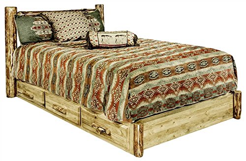 Montana Woodworks Glacier Country Collection Platform Bed with Storage, California King