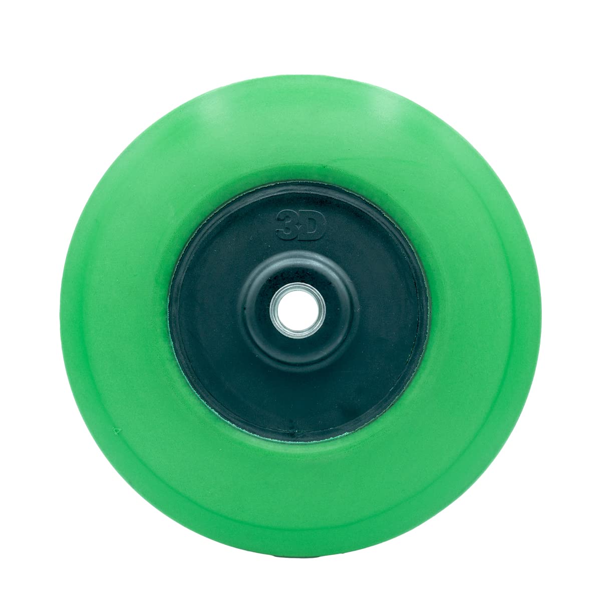 3D 6” Green Rotary Backing Plate | 5/8” Thread | Hook-and-Loop System | Flexible Backing Pad for Rotary Polisher | Sanding, Polishing, Buffing | Professional Grade