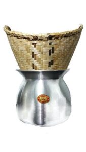 1 x sticky rice steamer pot and basket