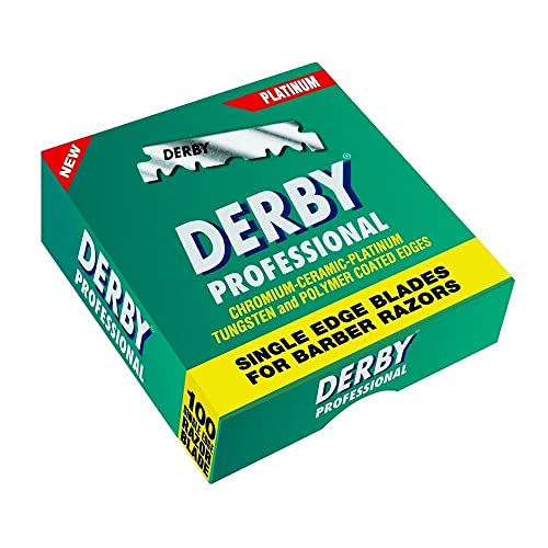 Derby Professional Single Edge Razor Blades, Box of 100 Pcs by Mac-801