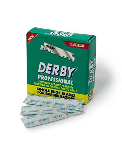 Derby Professional Single Edge Razor Blades, Box of 100 Pcs by Mac-801