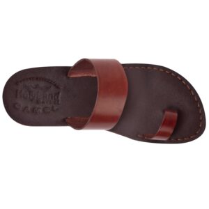 Holy Land Market Unisex Adults/Children Genuine Leather Biblical Sandals/Flip Flops/Slides/Slippers (Jesus) Suede IV