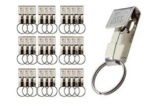 lucky line key safe slip-on, 2” wide belt key ring - heavy duty belt key clip, key chain, 30 per bag