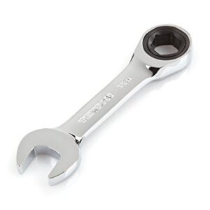 TEKTON 1/2 Inch Stubby Ratcheting Combination Wrench | WRN50010