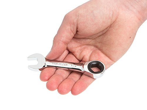 TEKTON 1/2 Inch Stubby Ratcheting Combination Wrench | WRN50010