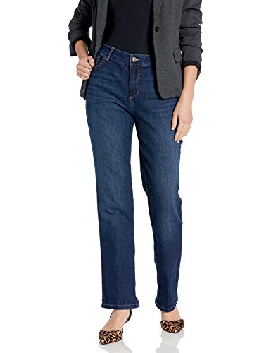 Bandolino Women's Mandie Signature Fit 5 Pocket Jean, Greenwich,12 Short