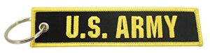 us army, embroidered key chain