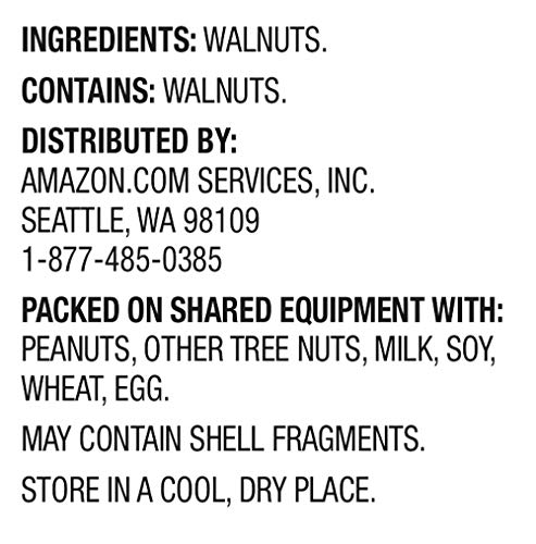 Amazon Brand - Happy Belly California Walnuts Halves and Pieces, 40 Ounce