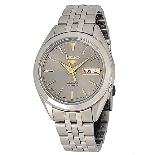 SEIKO 5 Automatic Mens Watch Grey × Gold SNKL19J1