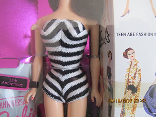 Barbie 35th Anniversary Doll (Brunette Hair) Reproduction 1959 Doll & Package Special Edition (1993)