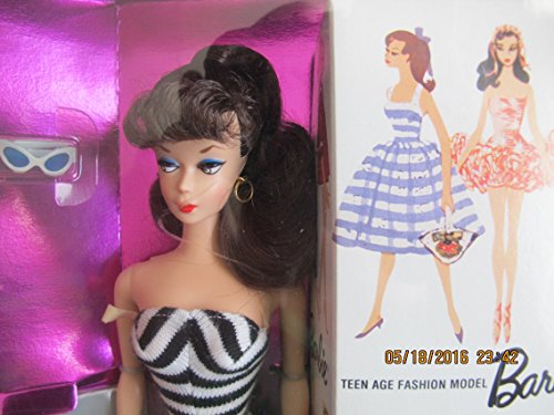 Barbie 35th Anniversary Doll (Brunette Hair) Reproduction 1959 Doll & Package Special Edition (1993)