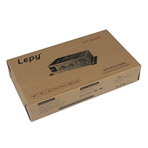 Lepy LP-2020A Class-D Hi-Fi Digital Amplifier with Power Supply Black