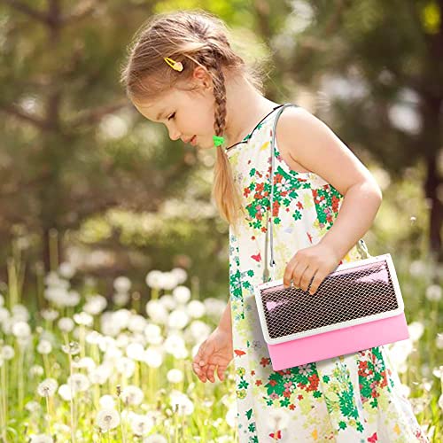 ZITA ELEMENT 34 Pcs 11.5 Inch Girl Doll Closet Wardrobe Set for 11.5 Inch Girl Doll Clothes and Accessories - Including Handbag Style Closet, Dresses, Swimsuits, Shoes, Hangers and Necklaces