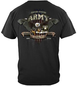 us army honor loyalty duty tshirt - mens black licensed eagle and usa military