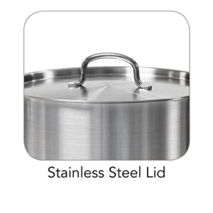 Tramontina 80117/581DS 24 Qt. Stainless Steel Covered Stock Pot, Quarts