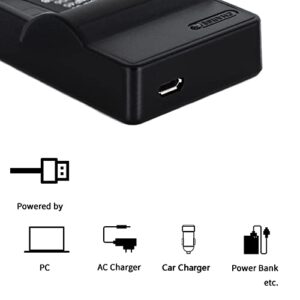 LI-40B USB Charger for Olympus D-720, FE-230, FE-340, FE-280, FE-20, Stylus 710, 790SW, 770SW, 7010, 760, 720SW, VR-320, VR-310, X-935, X-905 Camera and More