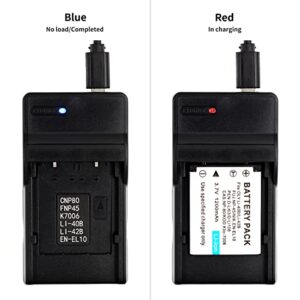 LI-40B USB Charger for Olympus D-720, FE-230, FE-340, FE-280, FE-20, Stylus 710, 790SW, 770SW, 7010, 760, 720SW, VR-320, VR-310, X-935, X-905 Camera and More