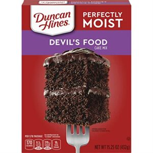 duncan hines classic cake mix, devils food, 15.25 oz