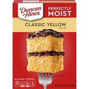 duncan hines classic cake mix, yellow, 15.25 ounce