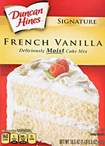 duncan hines signature cake mix, french vanilla, 16.5 ounce