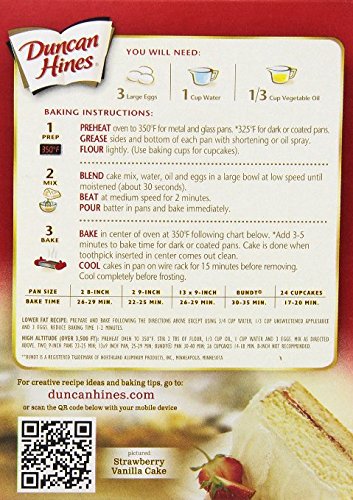 Duncan Hines Signature Cake Mix, French Vanilla, 16.5 Ounce