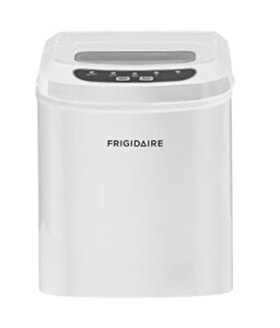 frigidaire efic102-white portable compact maker, counter top ice making machine, white, 26lb per day
