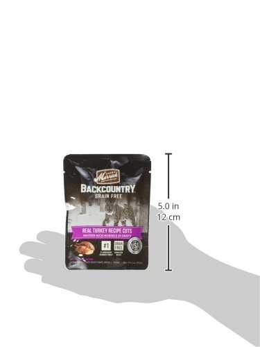 Merrick Backcountry Grain Free Wet Cat Food Real Turkey Recipe Cuts in Gravy - (24) 3 oz. Pouches