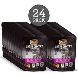 Merrick Backcountry Grain Free Wet Cat Food Real Turkey Recipe Cuts in Gravy - (24) 3 oz. Pouches