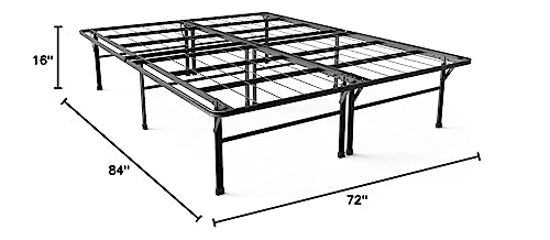 ZINUS SmartBase Heavy Duty Mattress Foundation / 16 Inch Metal Platform Bed Frame / No Box Spring Needed / Sturdy Steel Frame / Underbed Storage, California King