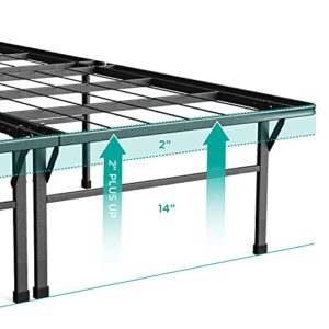 ZINUS SmartBase Heavy Duty Mattress Foundation / 16 Inch Metal Platform Bed Frame / No Box Spring Needed / Sturdy Steel Frame / Underbed Storage, California King