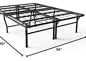 ZINUS SmartBase Heavy Duty Mattress Foundation / 16 Inch Metal Platform Bed Frame / No Box Spring Needed / Sturdy Steel Frame / Underbed Storage, Full
