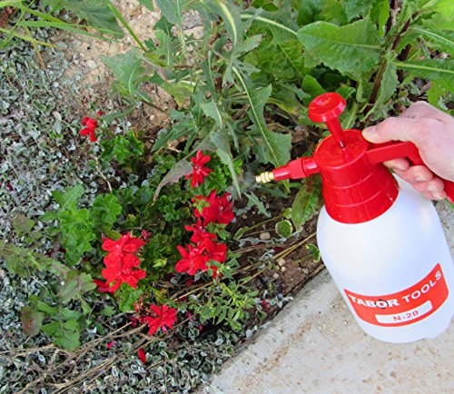 TABOR TOOLS 0.5 Gal Pump Pressure Sprayer, One-Hand Garden Sprayer & Mister. N-20. (0.5 Gallon)