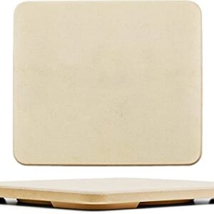 #1 Pizza Stone - Baking Stone. SOLIDO Rectangular 14"x16" - Perfect for Oven, BBQ and Grill