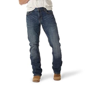 wrangler men's retro slim fit boot cut jean, layton, 38w x 32l