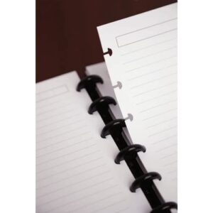 TUL Custom Note-Taking System Discbound Notebook, Letter Size, Leather Cover, Brown