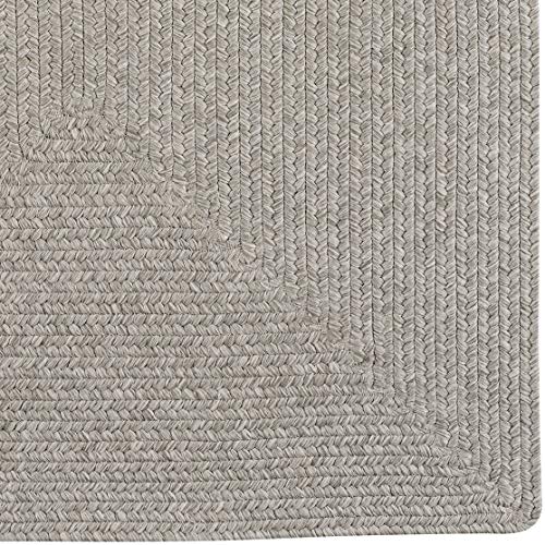 Candor Green 4' 0" X 6' 0" Concentric Rectangle Braided Rug