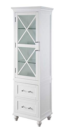 Teamson Home Dawson Wooden Storage Cabinet, Standard, Linen Tower