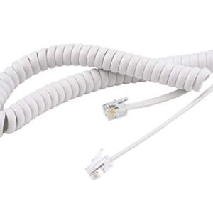 Cisco Spare Telephone Handset Cord for Cisco IP Phone 7800, 8800, and DX600 Series, White, 1-Year Limited Hardware Warranty (CP-DX-W-Cord=)