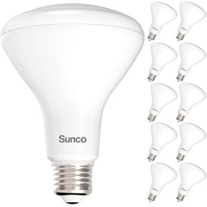 Sunco 10 Pack BR30 LED Bulbs Indoor Flood Lights 11W Equivalent 65W, 3000K Warm White, 850 LM, E26 Base, 25,000 Lifetime Hours, Interior Dimmable Recessed Can Light Bulbs - UL & Energy Star