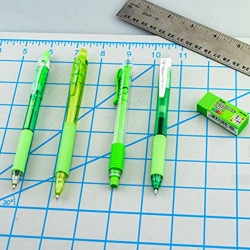 Pentel Color Shades Writing Pack - Pastel Light Green (BLBKALZBPK), Lime Green