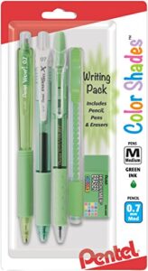 pentel color shades writing pack - pastel light green (blbkalzbpk), lime green