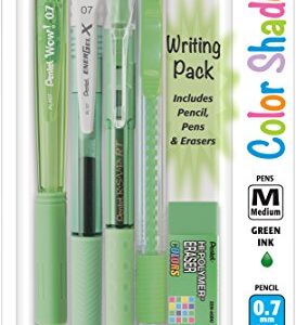 Pentel Color Shades Writing Pack - Pastel Light Green (BLBKALZBPK), Lime Green