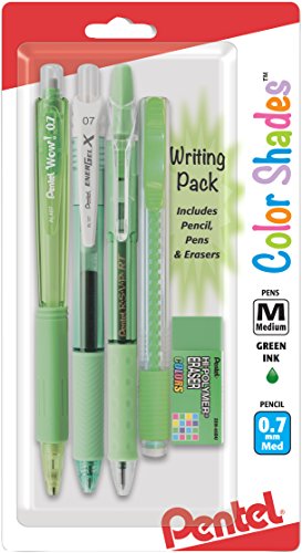 Pentel Color Shades Writing Pack - Pastel Light Green (BLBKALZBPK), Lime Green