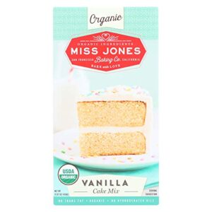 miss jones baking co, cake mix, og2, vanilla, pack of 6, size - 15.87 oz, quantity - 1 case6