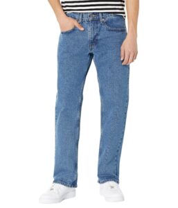 signature by levi strauss & co. gold label men's relaxed fit flex jeans (available in big & tall), medium indigo-waterless, 32w x 30l