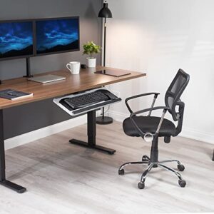 VIVO Adjustable Computer Keyboard and Mouse Platform Tray, Ergonomic Under Table Desk Mount Drawer, MOUNT-KB01