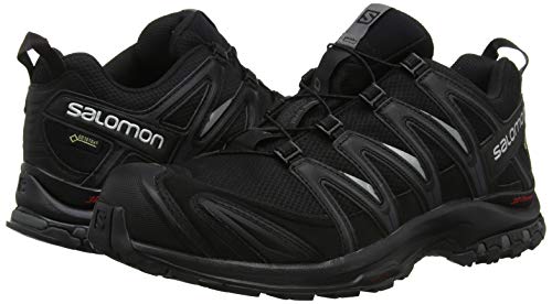 Salomon Men's XA PRO 3D Gore-TEX Trail Running Shoes, Black/Black/Magnet, 9.5